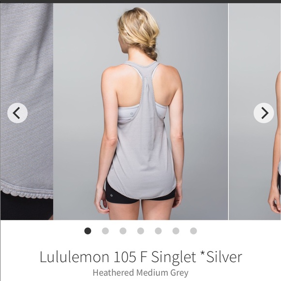 Grey Lululemon tank - Picture 3 of 5